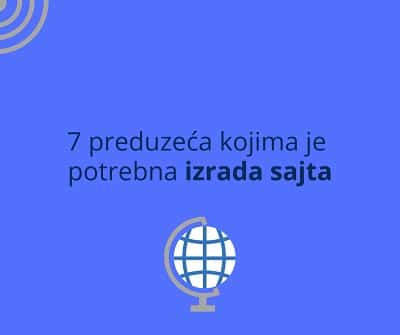 preduzeća kojima je potrebna izrada sajta